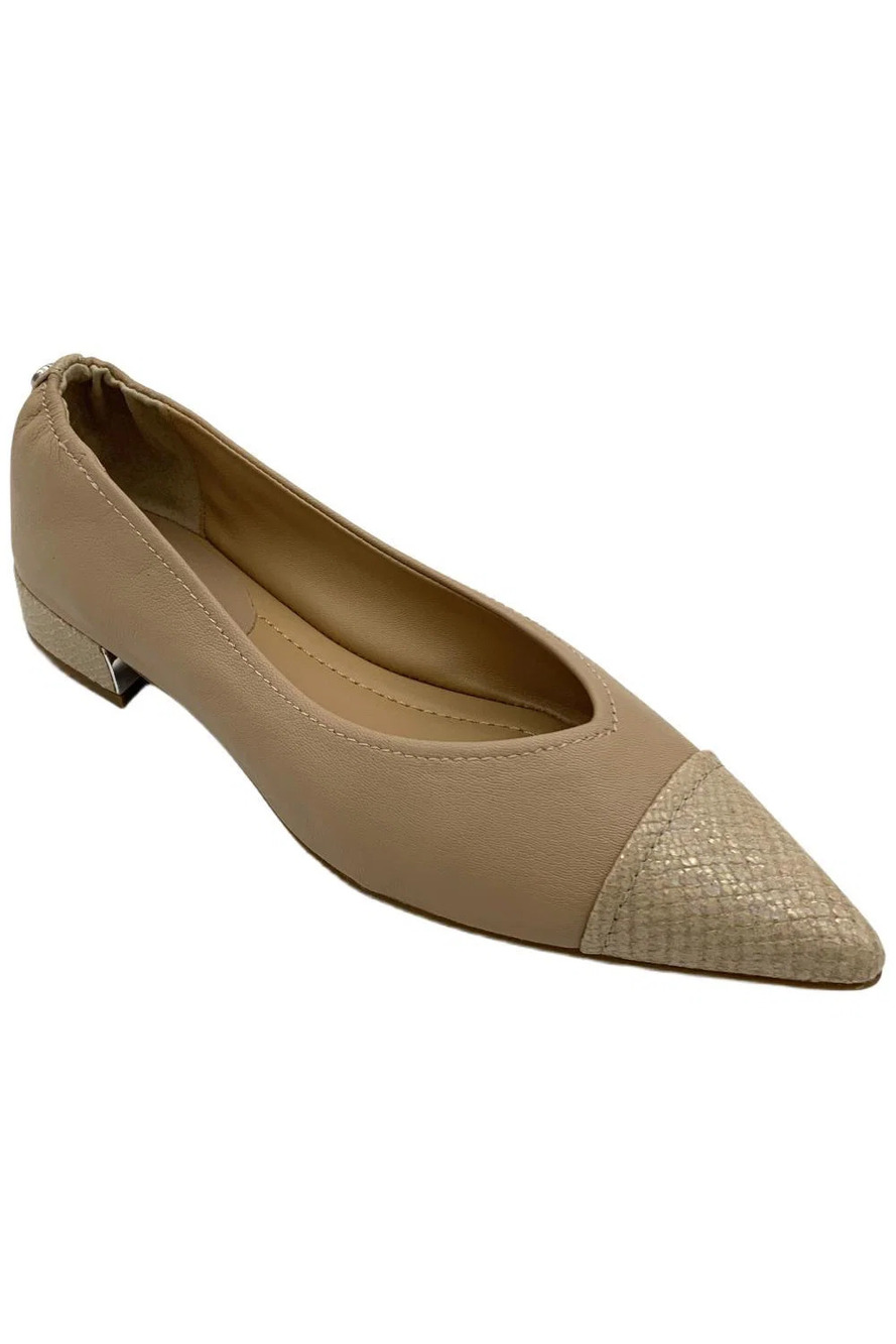 Donald Pliner Women's Ladonna Ballerina Heel Sand Nappa - Medium